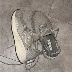 New Balance Light Gray Athletic Sneakers